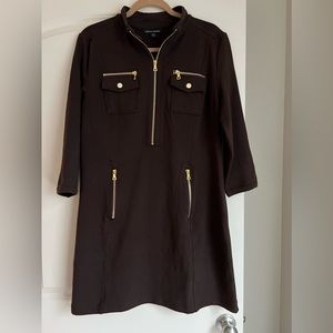 Mini dress casual brown Large